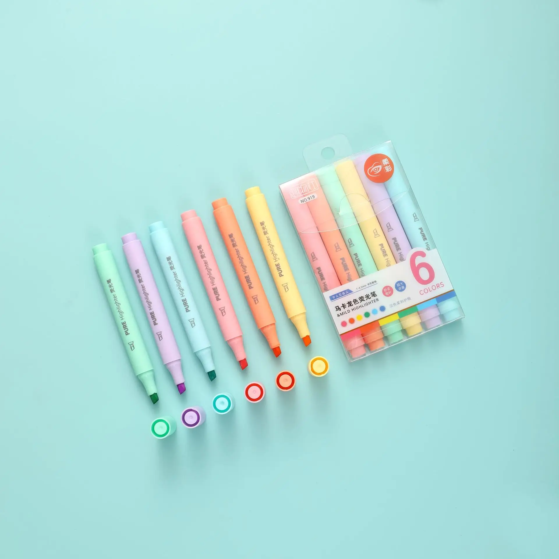 Набор из 6 штук: пастельные цв – обзор и цена Pastel Highlighter Set Double Ended