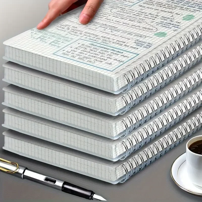 Блокнот A5 в клетку на спирали – обзор и цена Spiral Bound Grid Notebook A5