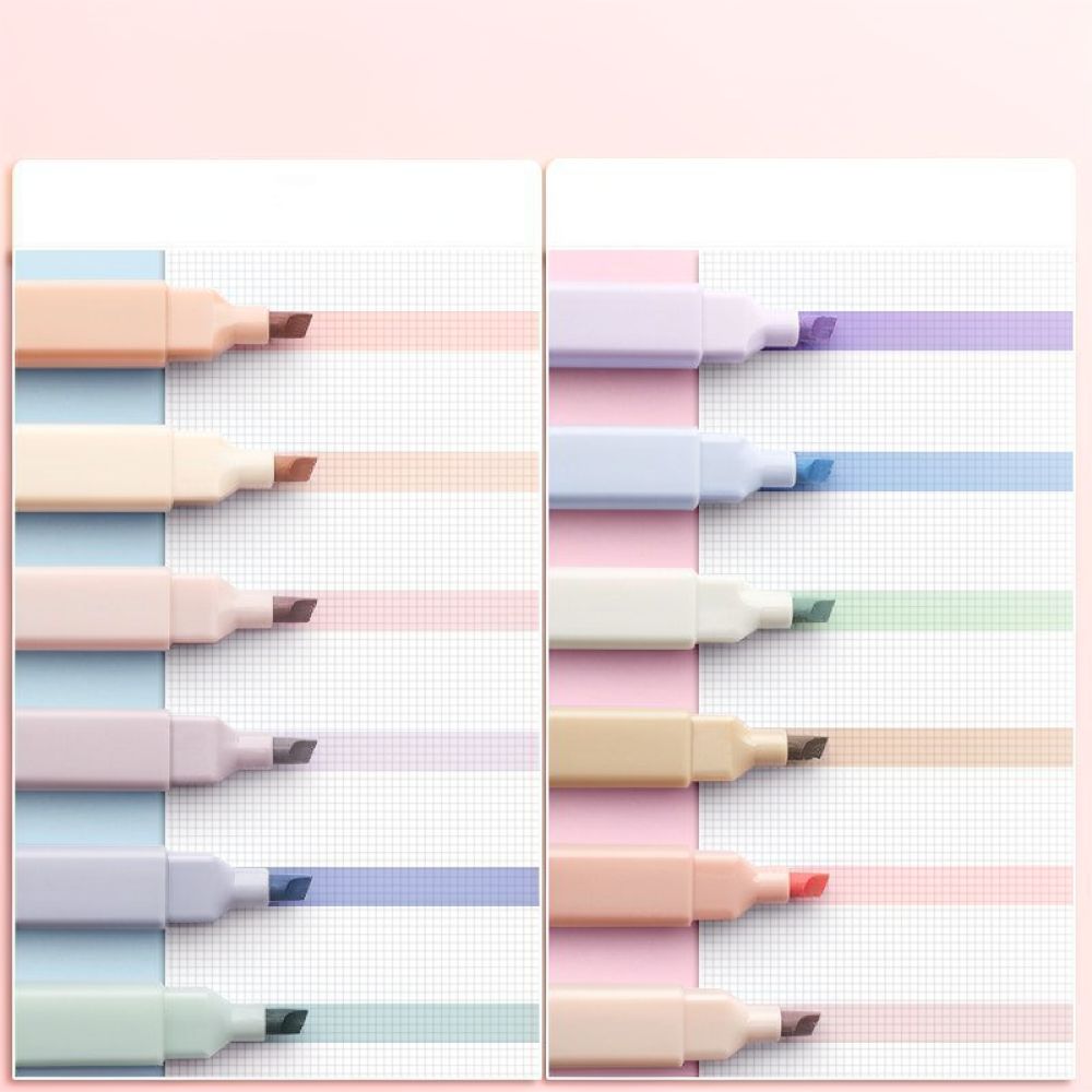 Набор эстетичных пастельных ма – обзор и цена Pastel Highlighter Set Double Ended